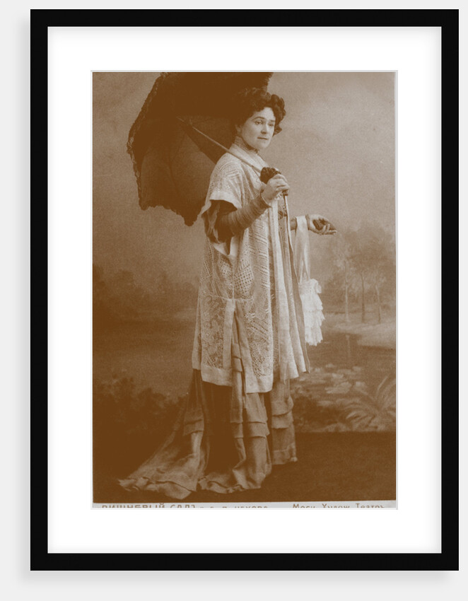 Olga Leonardovna Knipper-Chekhova as Ranevskaya in The Cherry Orchard by Karl August Fischer