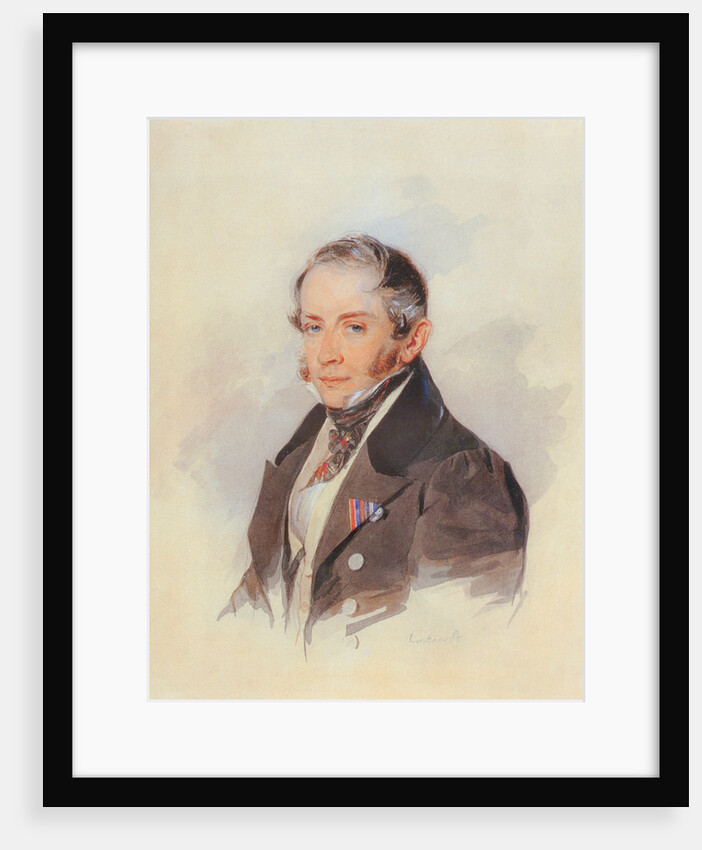 Portrait of the composer Count Matvey Vielgorsky, 1830s by Pyotr Fyodorovich Sokolov