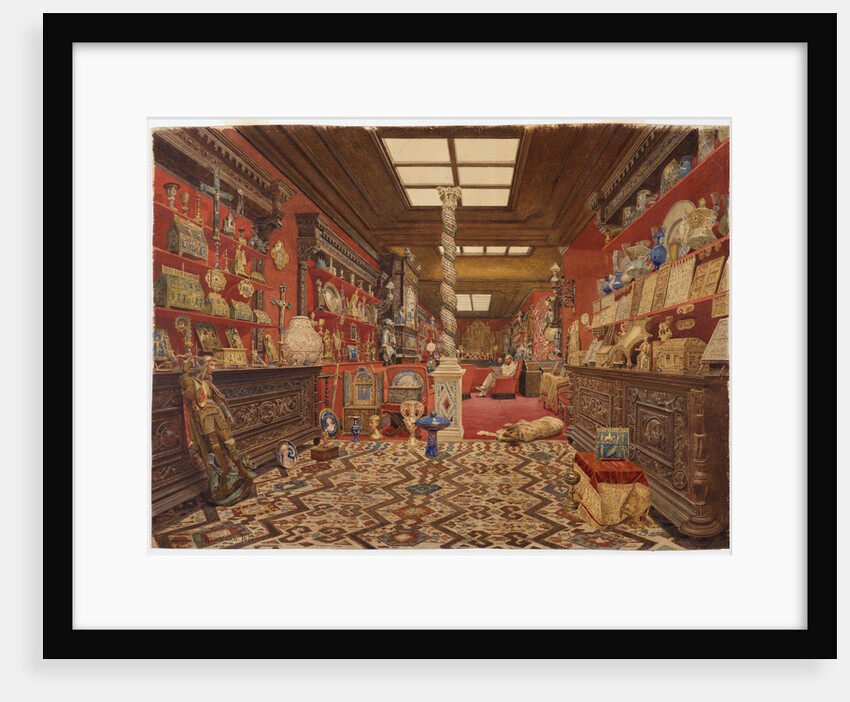 The Gallery of Alexander Basilewsky residence in Paris, 1870 by Vasili Vasilyevich Vereshchagin