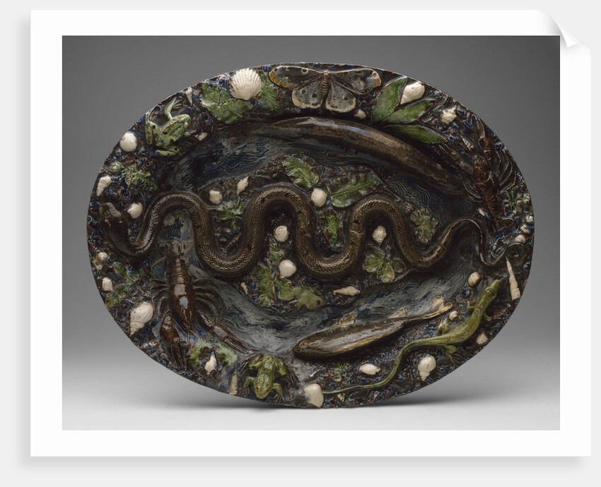 Rustic Ware: Dish with Animal and Plant Ornaments, Second half of the16th cen by Bernard Palissy