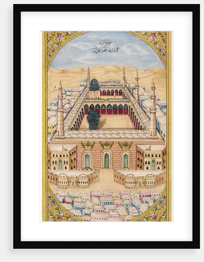The Prophets Mosque in Medina, c. 1880 by Fateh Muhammad Mussawar