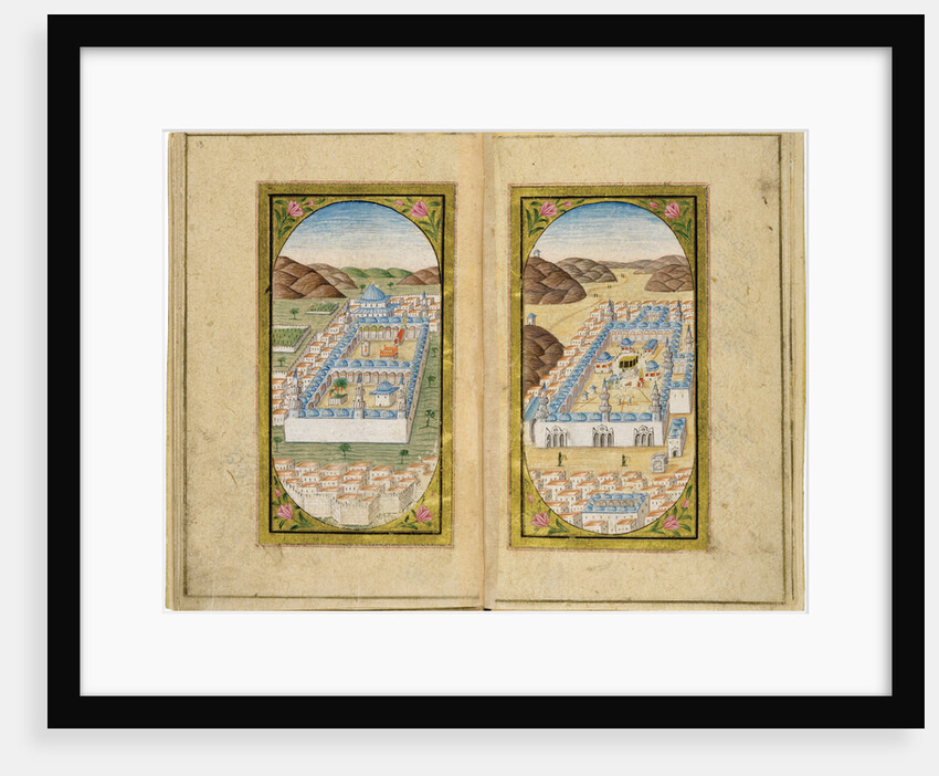 Al-Masjid al-Nabawi and Masjid al-Haram, 1783 by Mustafa Halimi