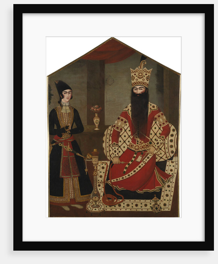 Portrait of Fath Ali Shah Standing, ca 1820 by Mihr Ali