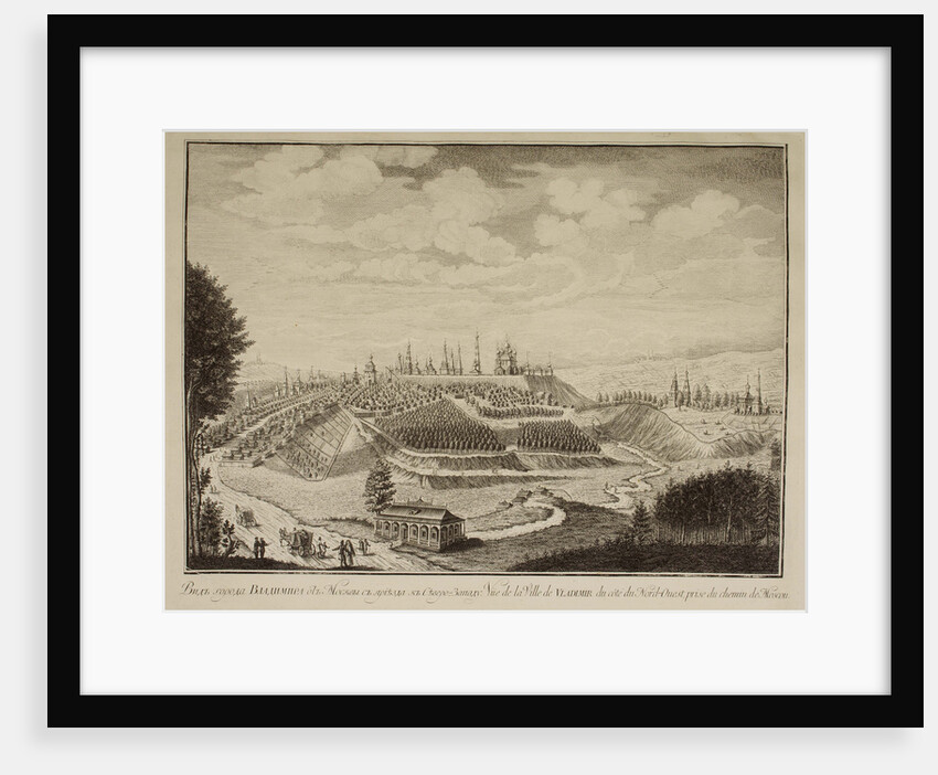 View of the Vladimir Town, 1769 by Mikhail Ivanovich Makhaev
