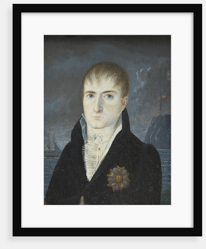 Portrait of Napoleon Bonaparte on the island of Saint Helena, 1820 by Captain Dodgin