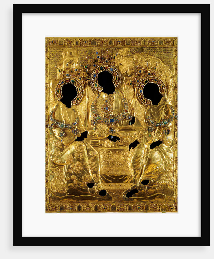 Oklad Cover for the Holy Trinity icon by Andrei Rublev, 1600-1625 by Ancient Russian Art