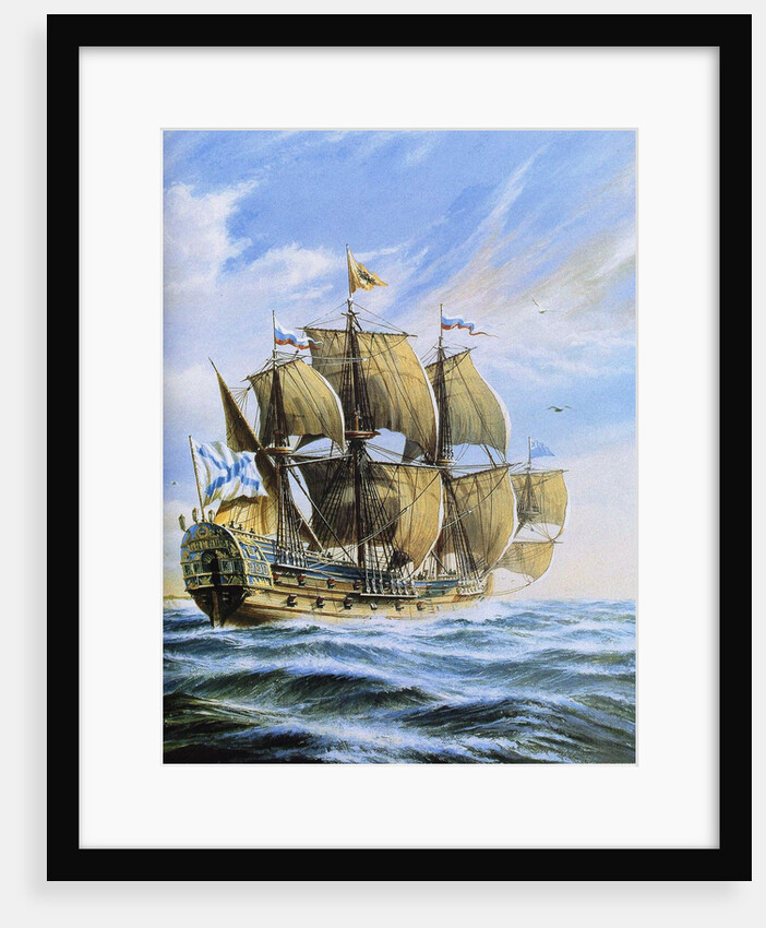 Russian ship of the line Poltava, 1712 by Anonymous