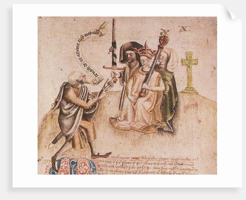 Coronation of King Alexander III on Moot Hill, Scone by Anonymous