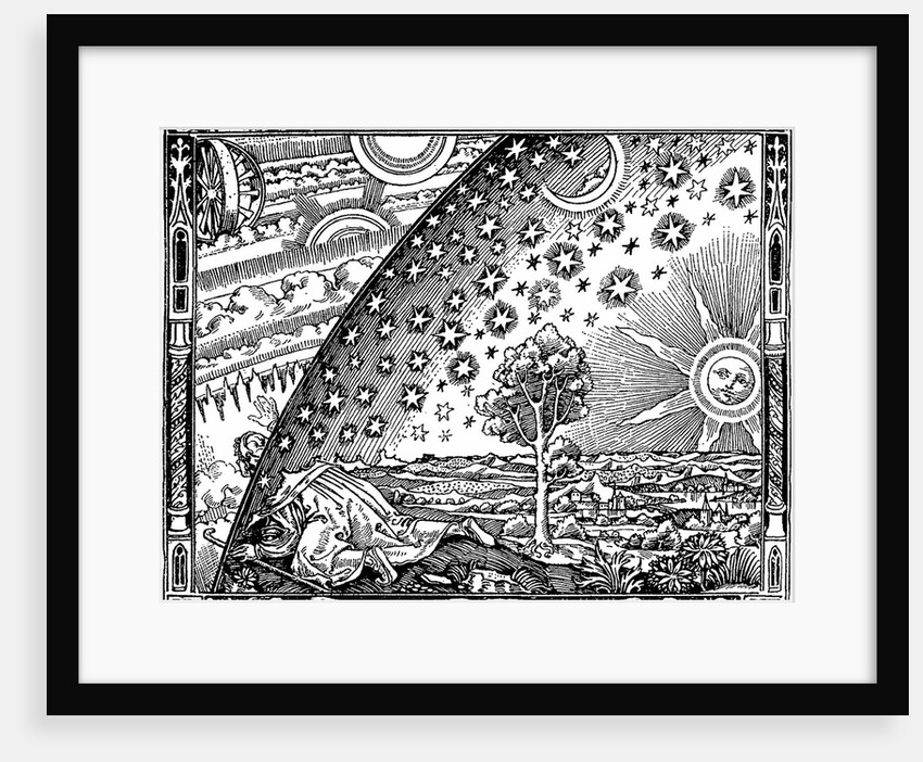 The edge of the firmament (Flammarion engraving) From Latmosphère. Météorologie populaire by Camill by Anonymous