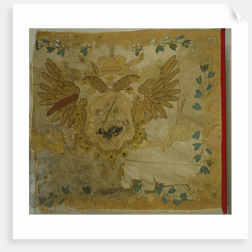 Saint George Flag of the Infantry Regiment at the Time of Anna Ioannovna, 1730s by Banners and Standards Flags