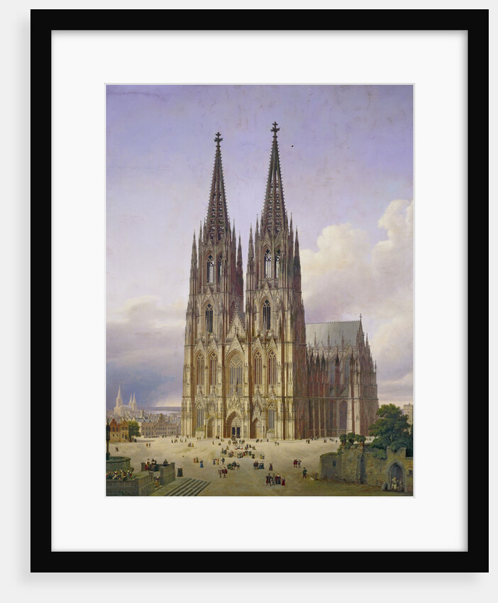 Ideal View of the Cologne Cathedral, 1834-1836 by Carl Georg Hasenpflug