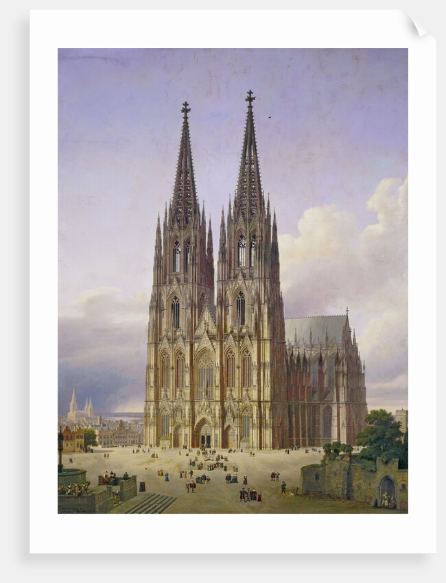 Ideal View of the Cologne Cathedral, 1834-1836 by Carl Georg Hasenpflug