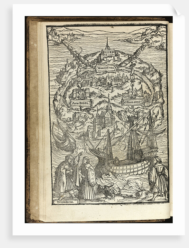 Utopia by Thomas More, 1518 by Ambrosius Holbein