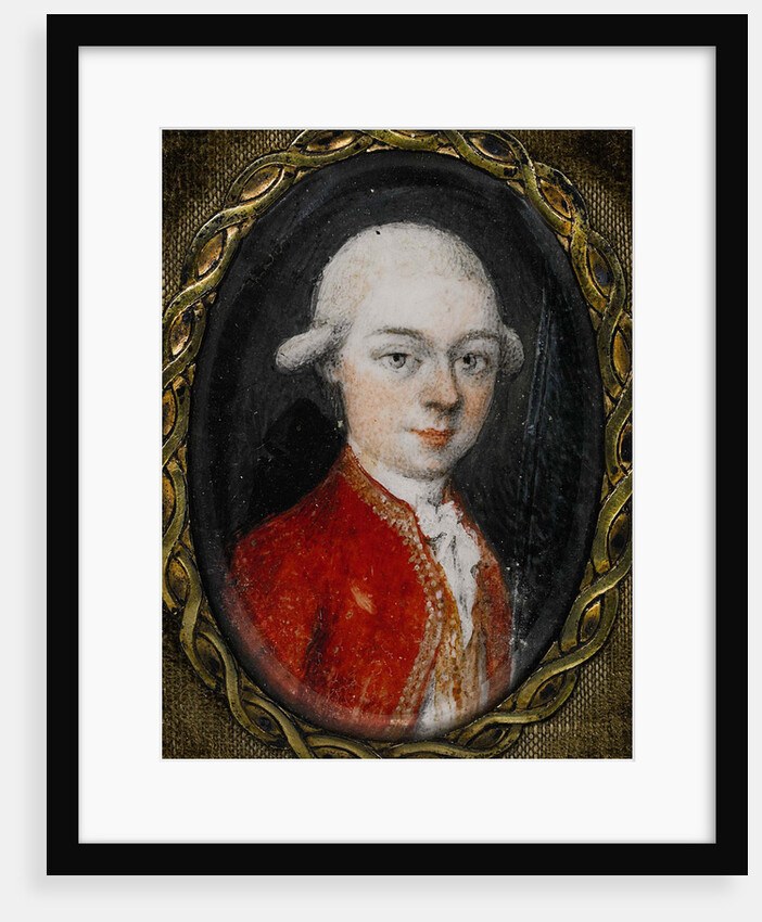Miniature portrait of Wolfgang Amadeus Mozart, 1777 by Anonymous