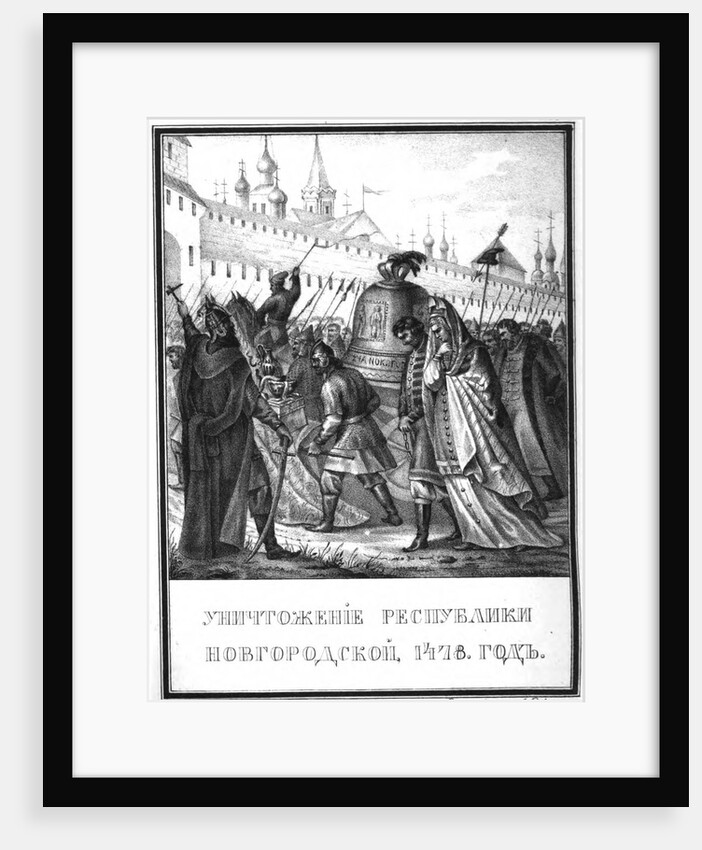 The Fall of the Novgorod Republic, 1478 (From Illustrated Karamzin), 1836 by Boris Artemyevich Chorikov