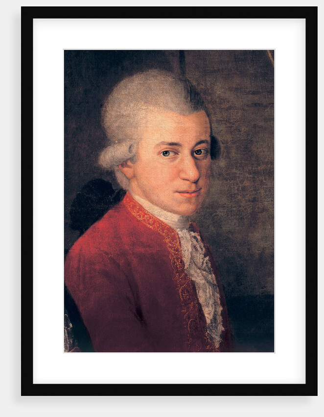 Wolfgang Amadeus Mozart Detail, 1781 by Johann Nepomuk della Croce