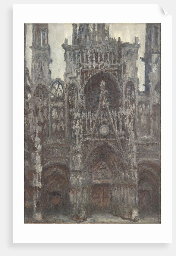 The Rouen Cathedral. The portal as seen from the front, 1892 by Claude Monet