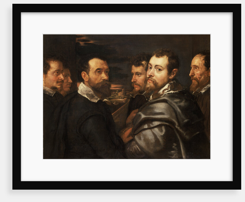 Self-Portrait in a Circle of Friends from Mantua, ca 1604 by Pieter Paul Rubens