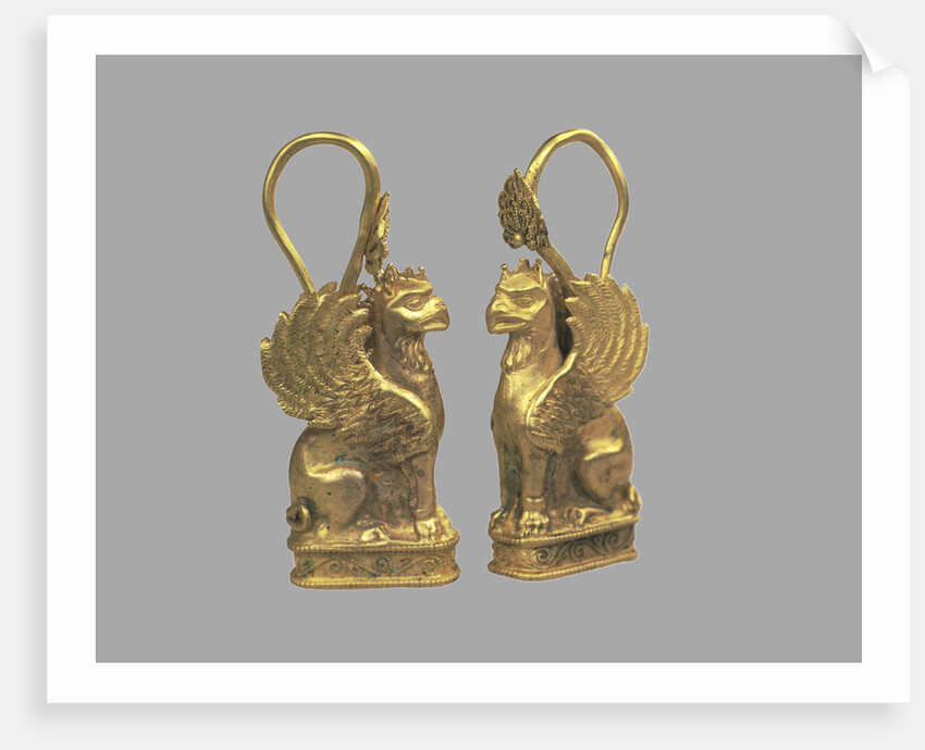 Earring in the Form of Griffin, 5th cen. BC by Scythian Art
