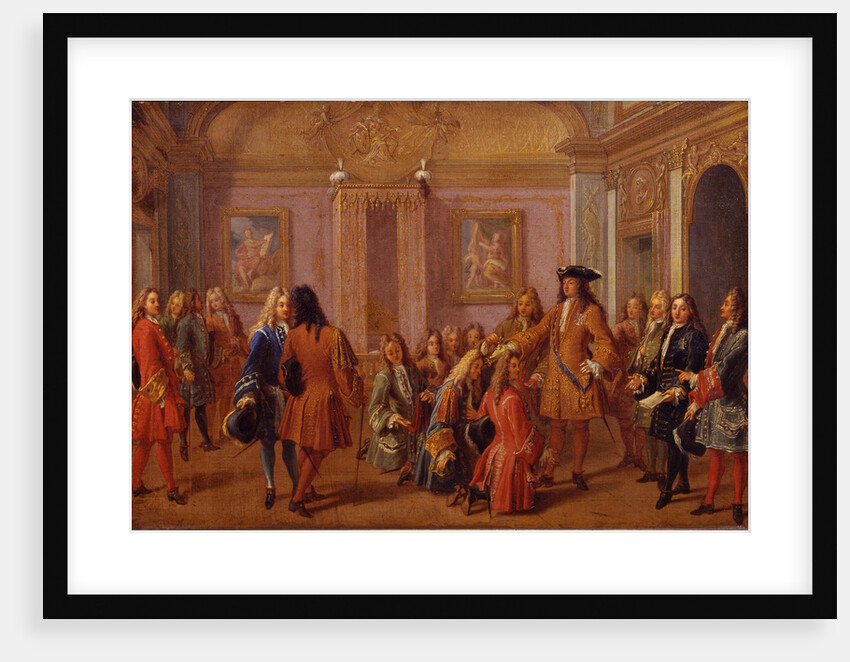 First Ennoblement of the Knights of the Order of Saint-Louis by Louis XIV in Versailles on 8 May 169 by François Marot