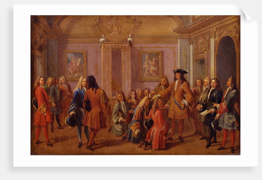 First Ennoblement of the Knights of the Order of Saint-Louis by Louis XIV in Versailles on 8 May 169 by François Marot