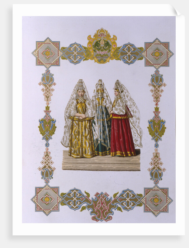 Summer Costumes of Women from Torzhok by Fyodor Grigoryevich Solntsev