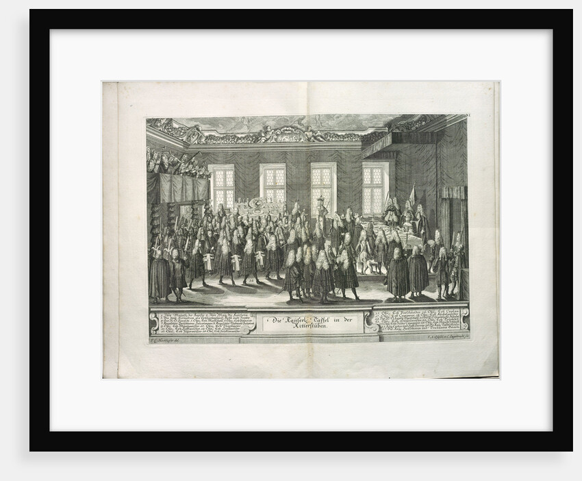 The Ceremony of Reverence to Joseph I at the Knights Hall of the Hofburg Palace, 1705 by Matthias Steinl