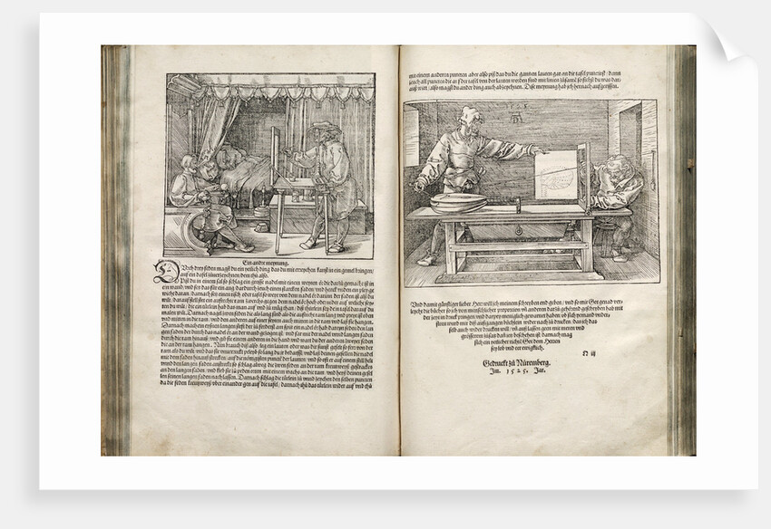 Illustration from the Four Books on Human Proportion, 1528 by Albrecht Dürer