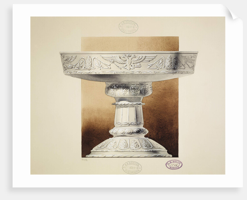 Design of a Bowl for pickles. (Series The Dowry of Grand Princess Maria Pavlovna), 1907-1908 by Carl Edvard Bolin company