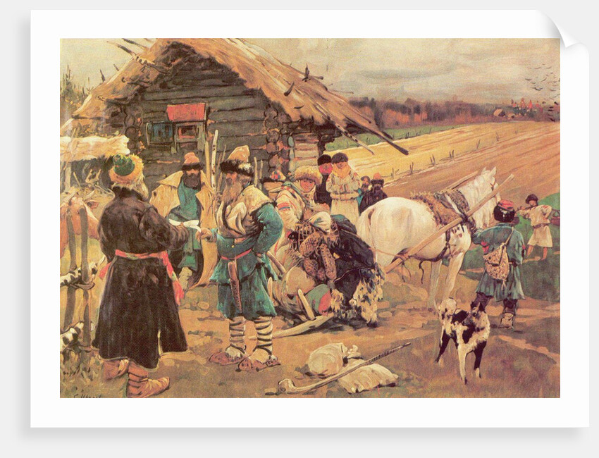 Yuris Day (Saint George Day), 1908 by Sergei Vasilyevich Ivanov