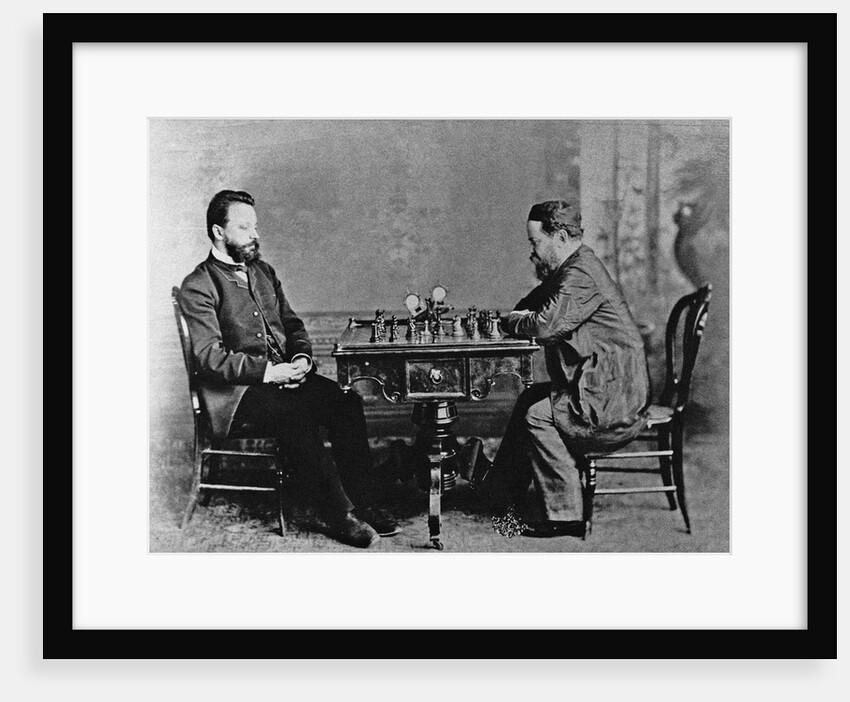Mikhail Chigorin and William Steinitz in Havana, 1880, 1880 by Anonymous
