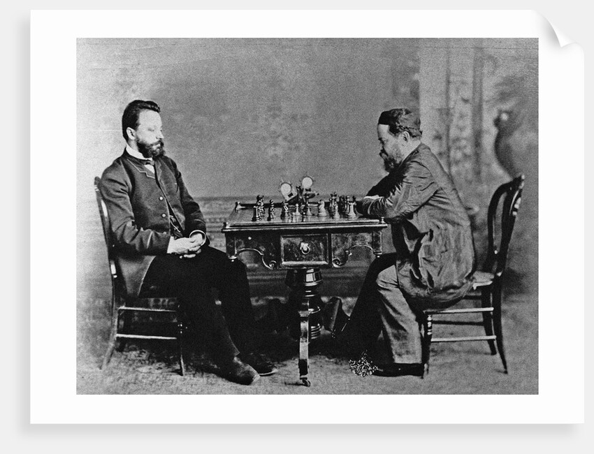 Mikhail Chigorin and William Steinitz in Havana, 1880, 1880 by Anonymous