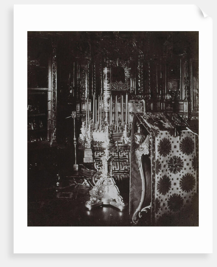 House Chapel at the cabin of Peter the Great in Petersburg, 1872 by Albert Felisch