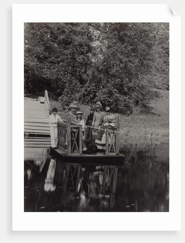Ferry at the Pyotr Durnovo Dacha in Petersburg, 1880s by Anonymous