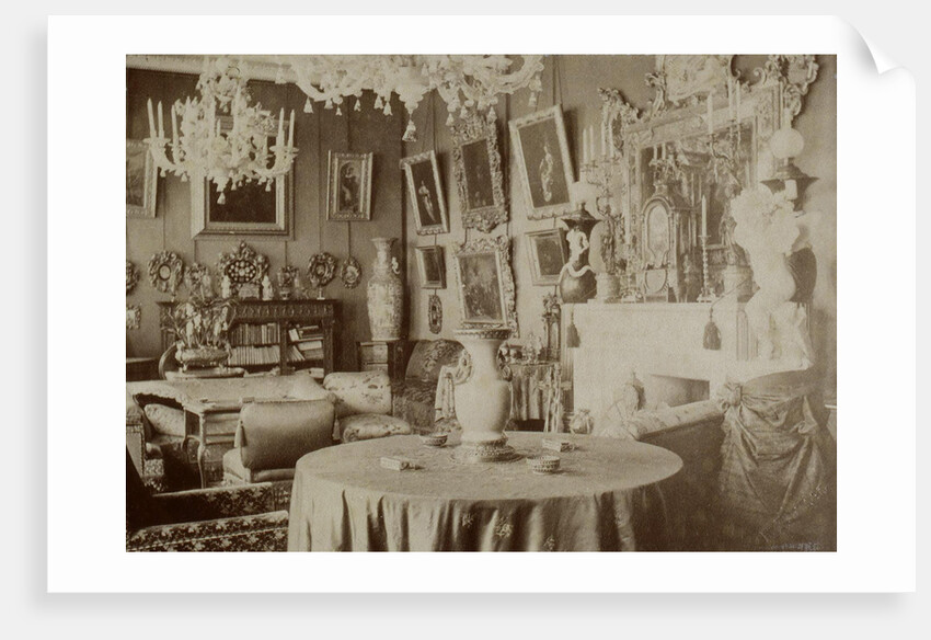 The living room at the Pyotr Durnovo Dacha in Petersburg, 1880s by Pyotr Pavlovich Durnovo