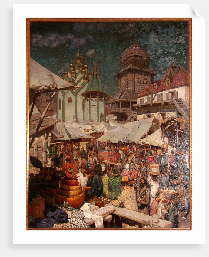 Market. 17th century, 1903 by Appolinari Mikhaylovich Vasnetsov