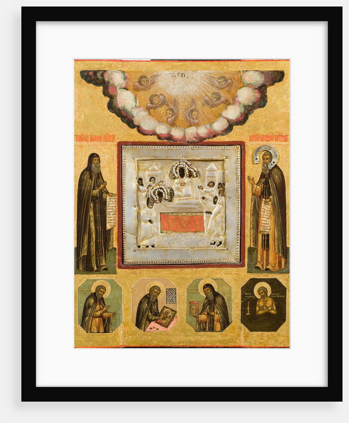 Venerable Anthony and Theodosius of the Caves, 17th century by Russian icon