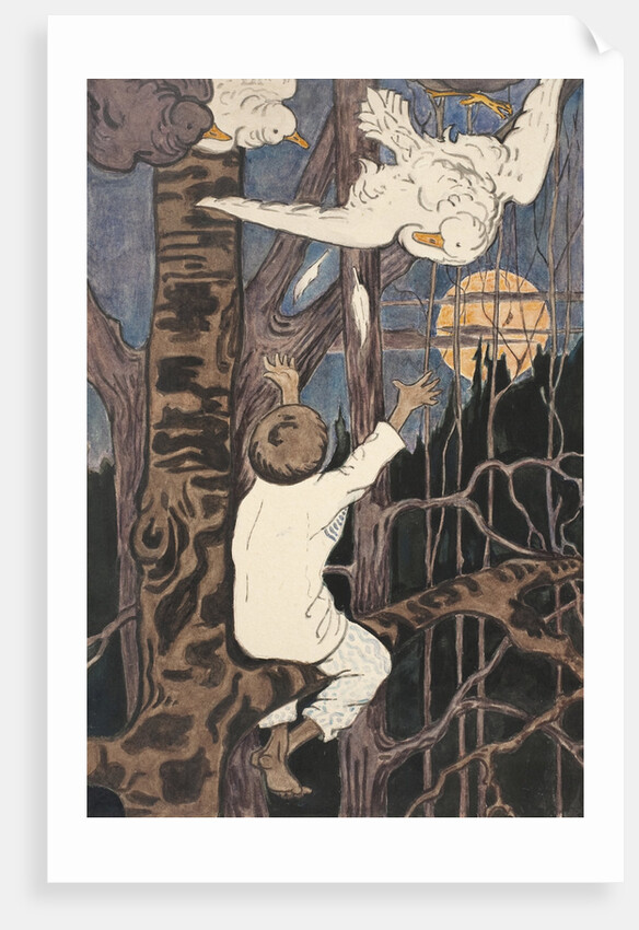 Illustration to the The Tale Synko-Philipko, 1890s by Elena Dmitryevna Polenova