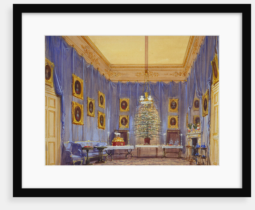 Queen Victorias Christmas Tree, Windsor Castle, 1845 by Joseph Nash