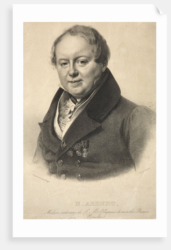 Portrait of the imperial personal physician Nicholas Martin Arendt, 1836 by Franz Krüger