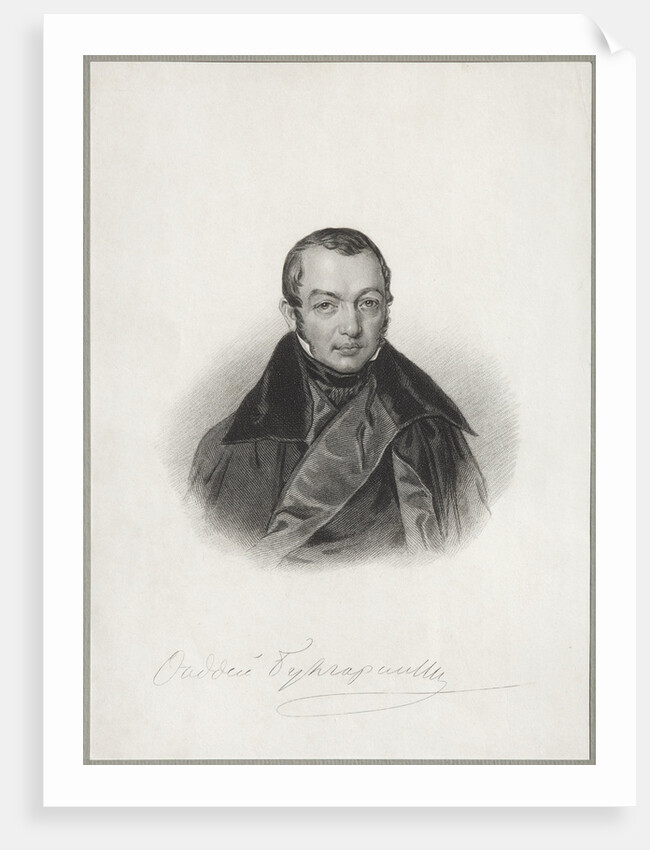 Portrait of the author Faddei Bulgarin, 1841 by Anonymous
