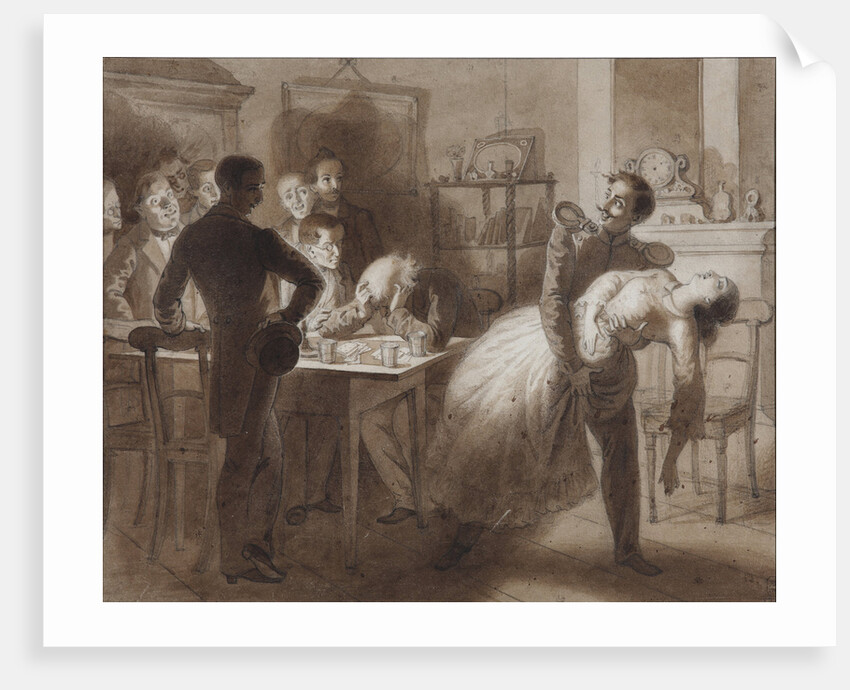Illustration to the poem The Tambov Treasurers Wife by M. Lermontov, 1862 by Konstantin Dmitrievich Flavitski