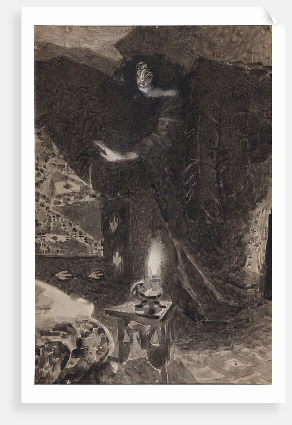 Illustration to the poem The Demon by Mikhail Lermontov, 1890-1900 by Mikhail Alexandrovich Vrubel