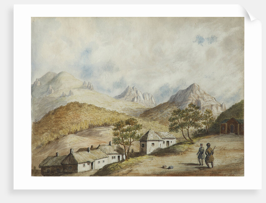 View of Zheleznovodsk, 1842 by Anonymous