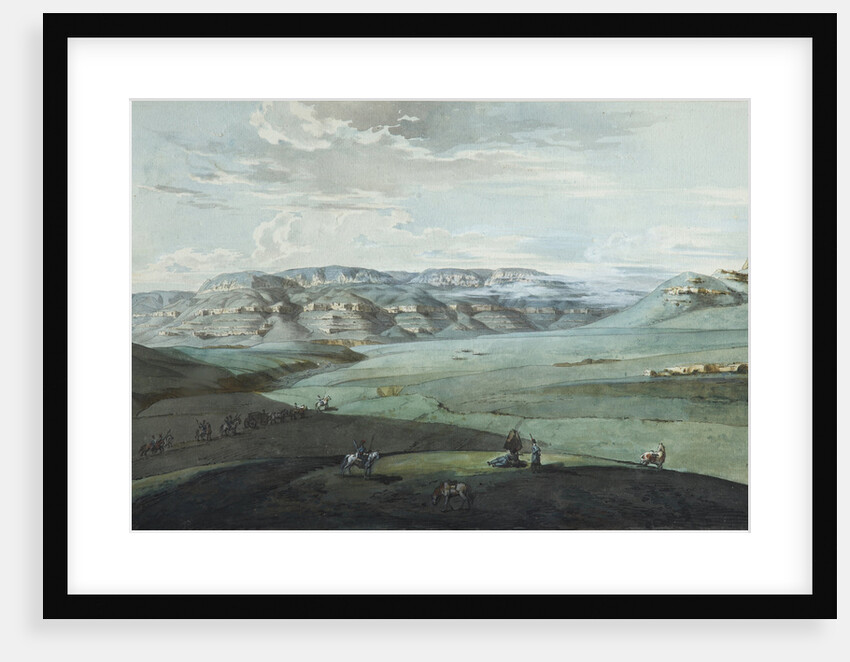 View of Caucasian Mineral Waters and the Kislovodsk Fortress, 1805 by Yemelyan Mikhaylovich Korneev