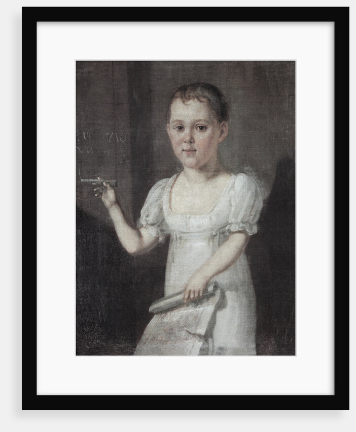 Portrait of the poet Mikhail Lermontov as Child, 1817-1818 by Anonymous
