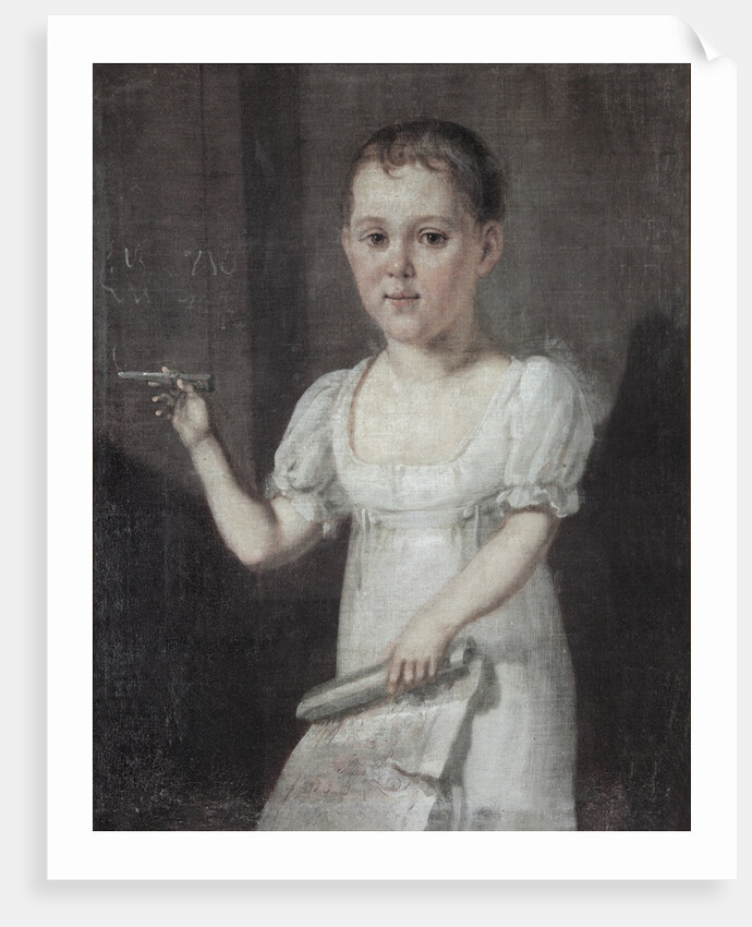 Portrait of the poet Mikhail Lermontov as Child, 1817-1818 by Anonymous