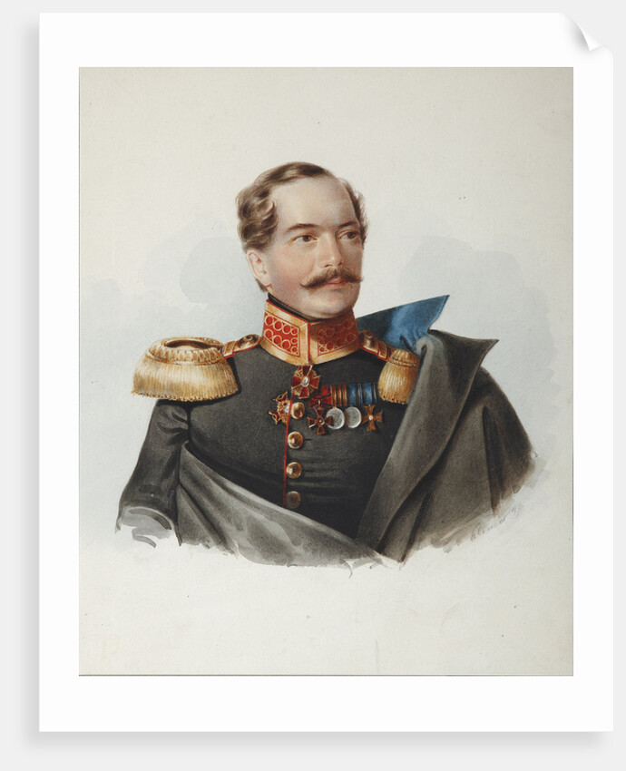 Portrait of Count Dmitri Alexeevich Shcherbatov, 1849 by Alexander Ivanovich Klünder