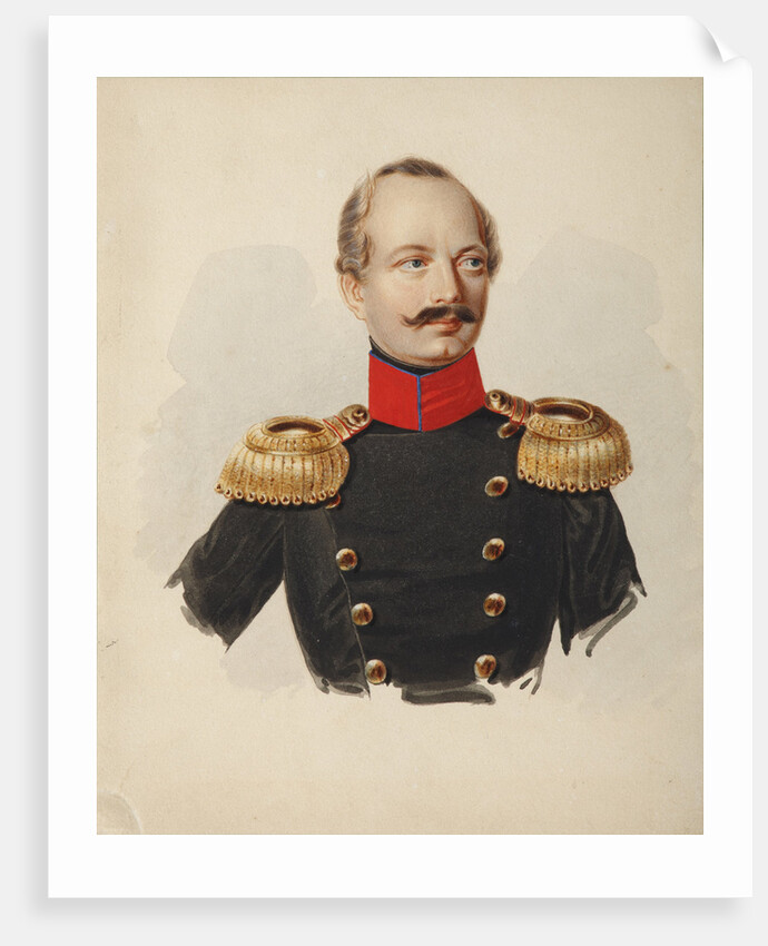 Portrait of Nikolay Fyodorovich Plautin, 1839-1843 by Alexander Ivanovich Klünder