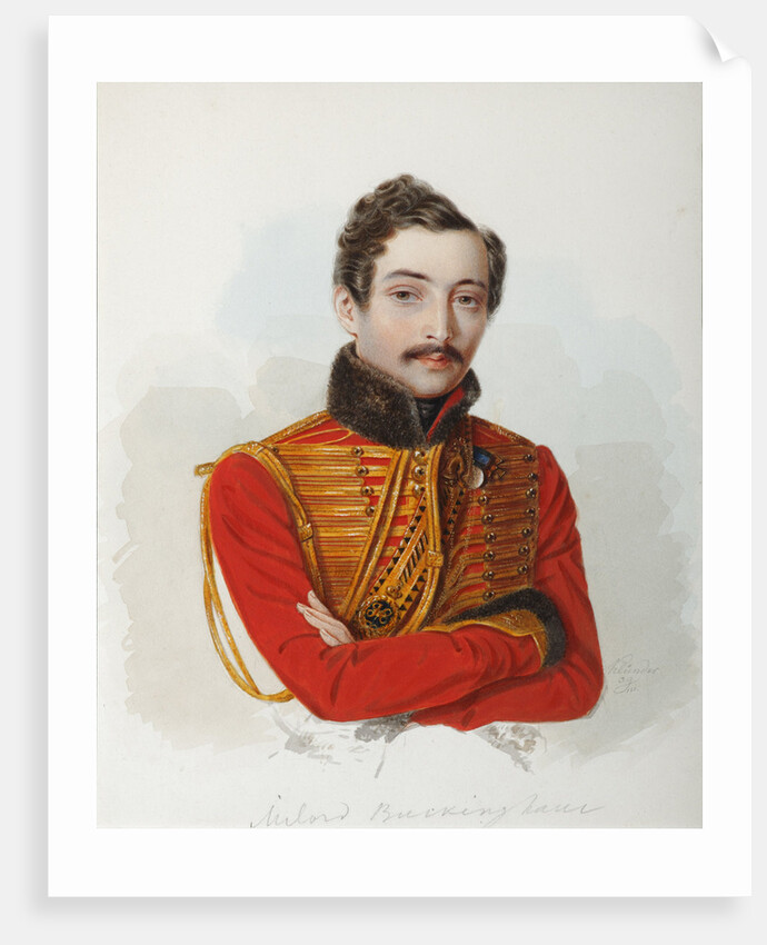 Portrait of Vladimir Dmitrievich Bakaev, 1839 by Alexander Ivanovich Klünder